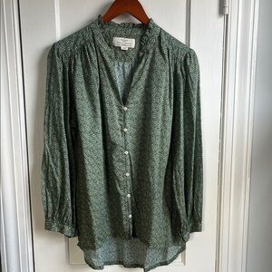 Trovata Green Floral Blouse